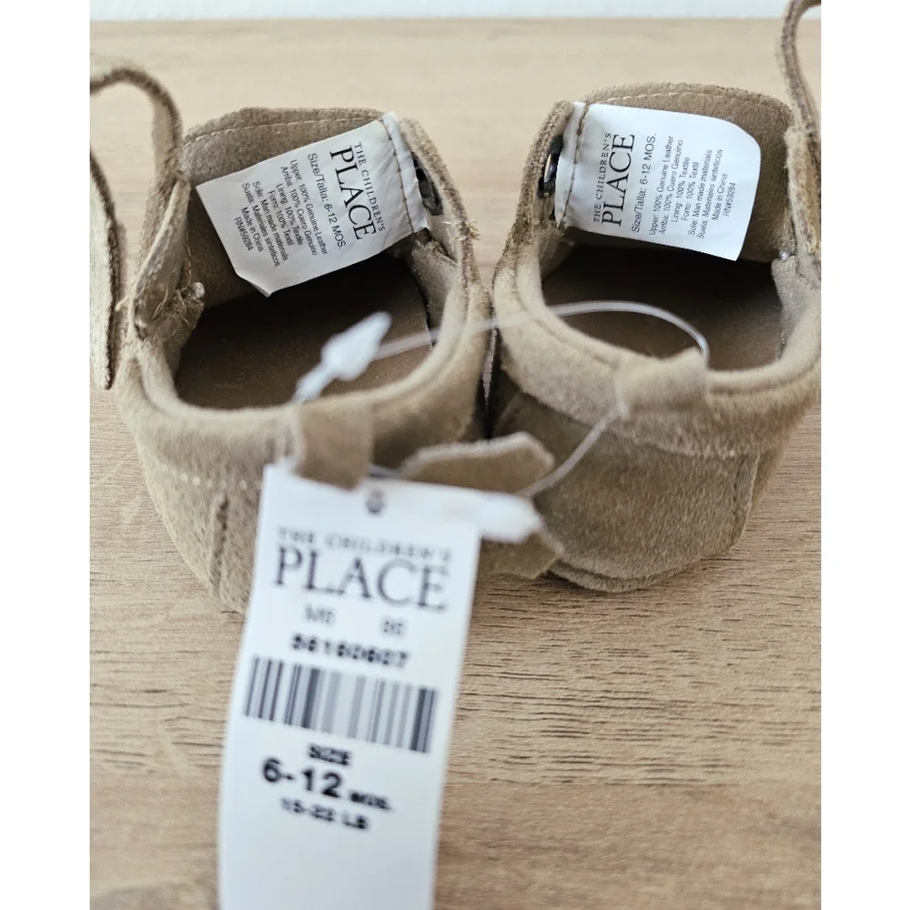 The Children's Place | NWT Suede Velcro Moccasin Shoes